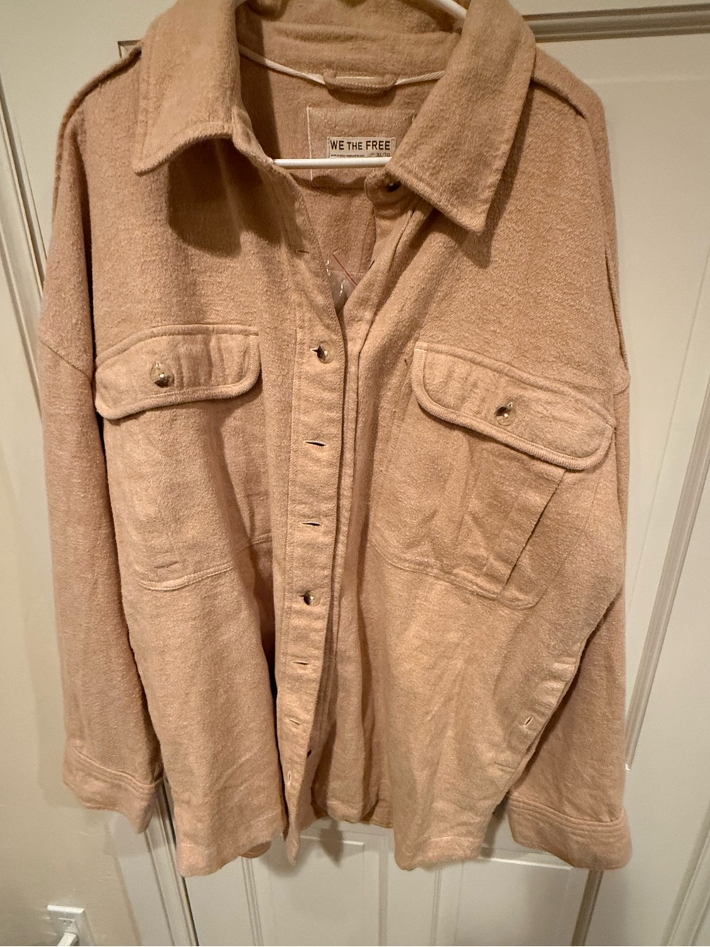 NWT We the Free Free People Peached
Twill Shirt Jacket XL
